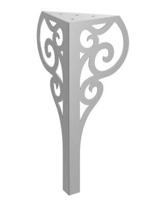 Couchtischbein Royal 40 cm - silber
