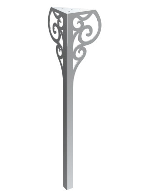 Tischbein Royal Chrom 72 cm