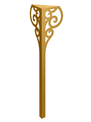 Tischbein Royal 72 cm - gold