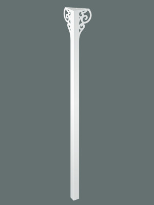 Konsolentischbein Royal 90 cm - weiß matt