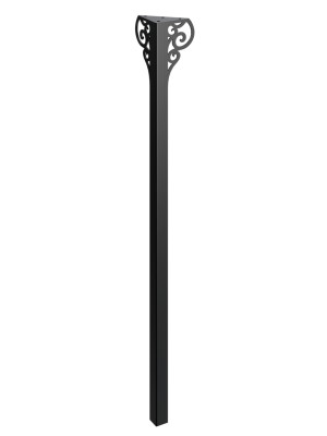 Konsolentischbein Royal 90 cm - schwarz matt
