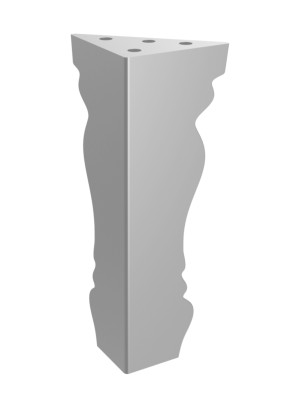 Möbelfuß Mary 15 cm - silber