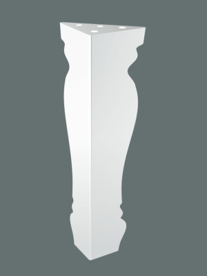 Schrankfuß Mary 20 cm - weiß matt