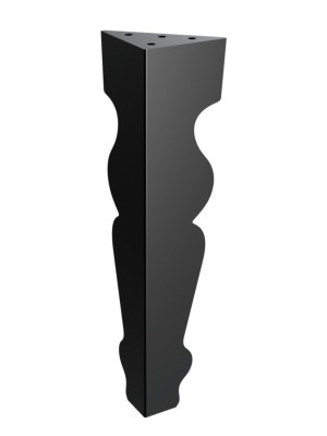 Möbelbein Charlotte 30 cm - schwarz matt