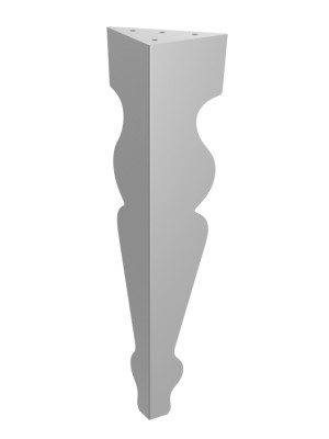 Couchtischbein Charlotte 40 cm - silber