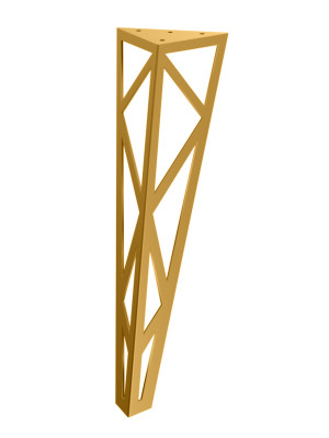 Couchtischbein Focus 40 cm - gold