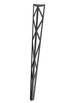Konsolentischbein Focus 90 cm - schwarz matt