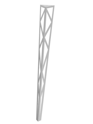 Konsolentischbein Focus 90 cm - silber