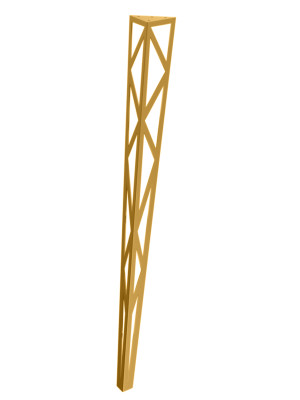 Konsolentischbein Focus 90 cm - gold