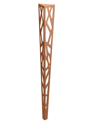 Konsolentischbein Roller 90 cm - kupfer