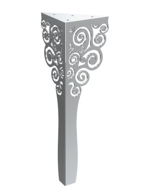 Couchtischbein Flores Chrom 40 cm