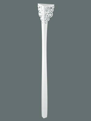 Konsolentischbein Flores 90 cm - weiß matt