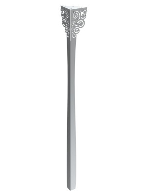 Konsolentischbein Flores Chrom 90 cm