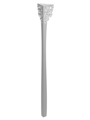 Konsolentischbein Flores 90 cm - silber