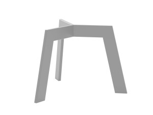 Couchtisch Gestell aus Metall Triangle S - silber