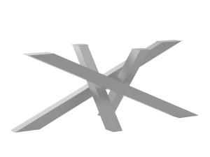 Tischbein aus Metall Mediolan Heavy XL - silber