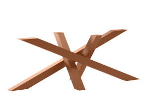Tischbein aus Metall Mediolan Heavy XXL - kupfer