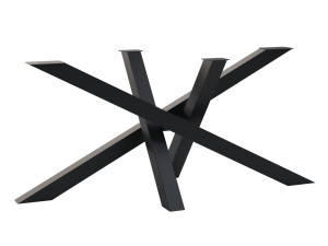 Tischbein aus Metall Mediolan L - schwarz matt