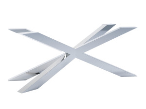 Tischuntergestell aus Edelstahl Chrom Spinne Heavy XL