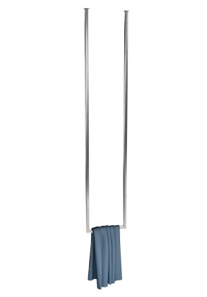 Decken-Handtuchhalter einzeln Lang Chrom XS