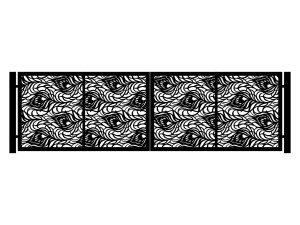 Zweiflügeliges Einfahrtstor Gaida 400×120 cm - grafitowy