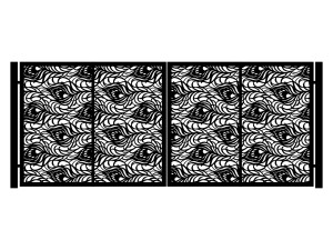 Zweiflügeliges Einfahrtstor Gaida 400×170 cm - grafitowy
