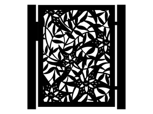Gartentür Zina 90×120 cm - weiß matt