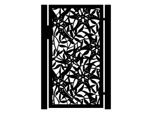 Gartentür Zina 90×170 cm - weiß matt