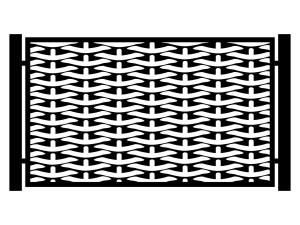 Zaunfeld  Nina 200×120 cm - anthrazit