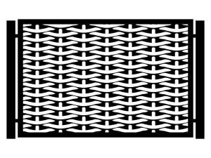 Zaunfeld  Nina 200×135 cm - weiß matt