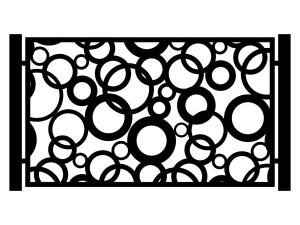 Zaunfeld  Felicia 200×120 cm - weiß matt