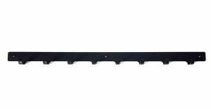 Kleiderhaken Einfach 80 cm - schwarz matt