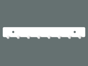 Schlüsselhalter Basic 20 cm - weiß matt