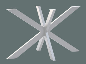 Tischgestell Cross M - weiß matt