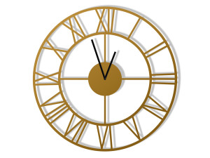Metalluhr Roma loft 50 cm - gold