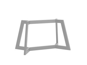 Tischgestell Tiga M - silber