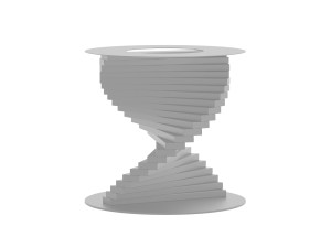 Couchtisch Gestell Helix - silber