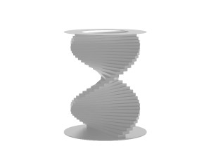 Tischgestell Helix - silber