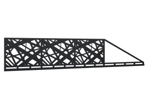 Brama przesuwna Elisa 400×120 cm - brązowy