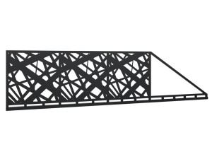 Brama przesuwna Elisa 600×150 cm - brązowy