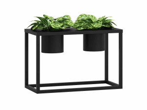 Kwietnik metalowy TUBE loft S 30x60x40cm - czarny mat