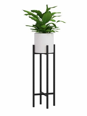 Kwietnik metalowy loft X L - czarny mat