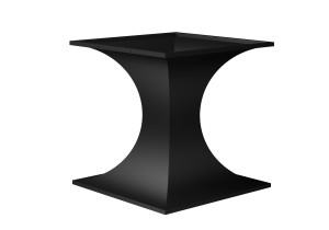 Noga metalowa do stołu Klepsydra XS - czarny mat