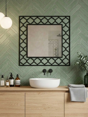 Lustro metalowe Maroko L06 60 cm - miedziany