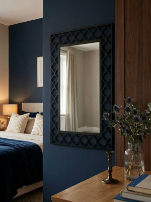 Lustro metalowe Maroko L06 90 cm - miedziany