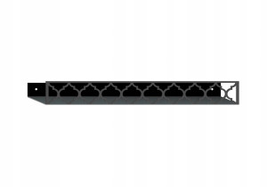 Półka metalowa łazienkowa Maroko II 42 cm - biały matowy