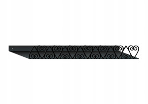Półka metalowa łazienkowa PRL 60 cm - miedziany