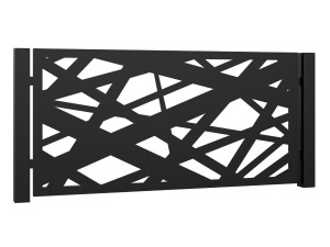 Przęsło ogrodzeniowe Elisa 200×100 cm - brązowy