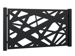 Przęsło ogrodzeniowe Elisa 200×120 cm - biały matowy