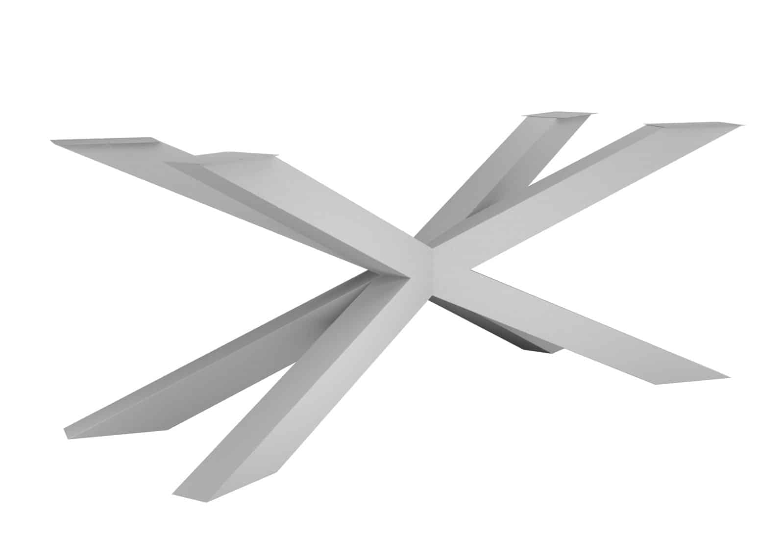 Noga metalowa do stołu Pająk Heavy XL - srebrny